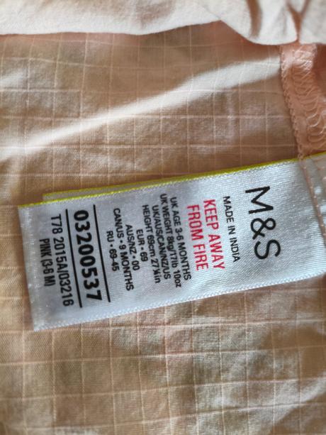 Šaty dívčí 3-6m, marks & spencer,62