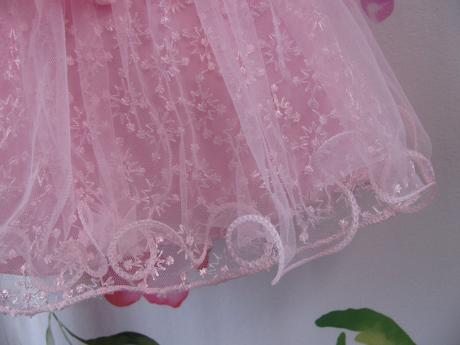 Krásné růžové sváteční šaty, pretty girl,68