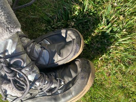 Boty & stříbrné sněhulky baťa vel. 34, baťa,34