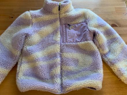 Plyšová bunda, h&m,140