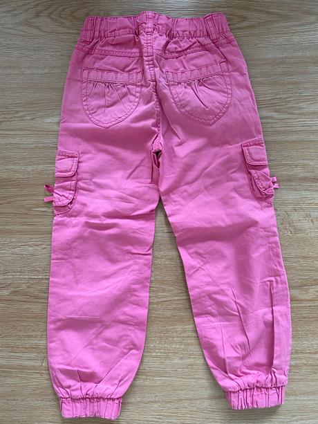 Dívčí plátěné kalhoty - h&m, vel. 116, h&m,116