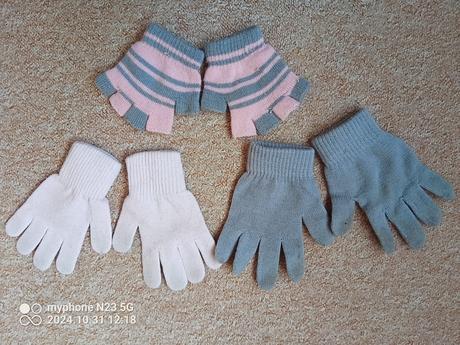 Rukavice 3ks vel "4-6let", 