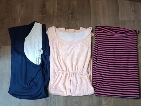 3x těhotenské letní šaty, vel.l (40/42), esmara,l