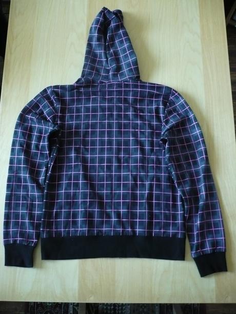 Růžovo-šedá mikina na zip, s kapucí - vel.l, l