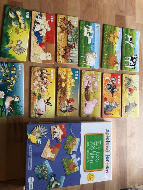 1.pocitani se zviratky/ puzzle karticky,