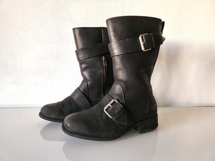 Kožené kozačky s kožíškem ugg vel. 38, ugg,38