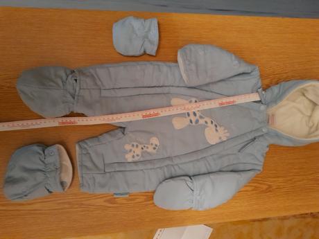 Vyteplená kombinéza, vel. 62, just too cute,62