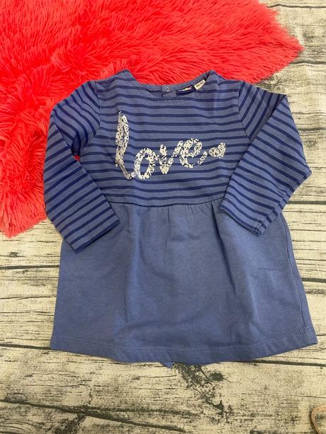 Dívčí šaty s dlouhým rukávem lupilu 86/92, lupilu,86