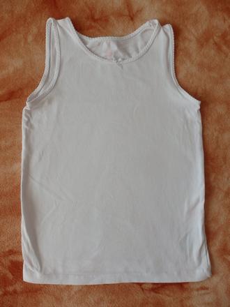 Bílé tílko, h&m,134