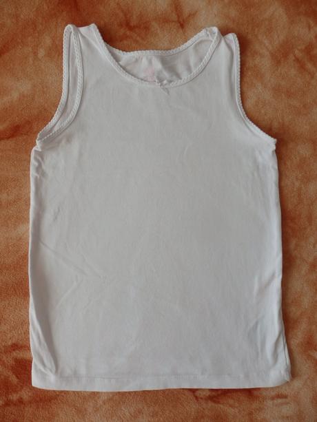 Bílé tílko, h&m,134