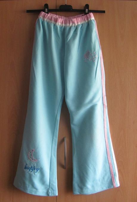 Světle modré tepláky, 128