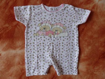 Letní overálek s pejsky - pyžamko, okay,74