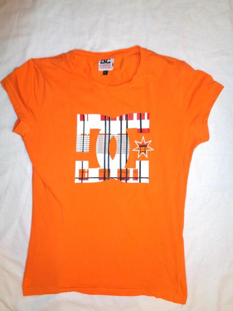 Svítivě oranžové elastické tričko dc, 170