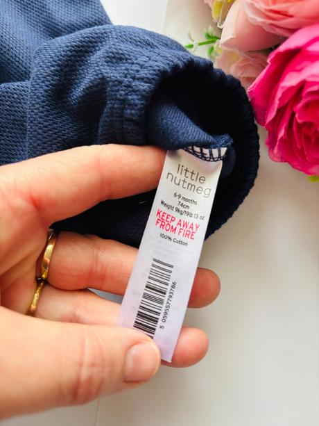 Overálek letní modré barvy - v.6/9 měs. zn. nutmeg, nutmeg,74