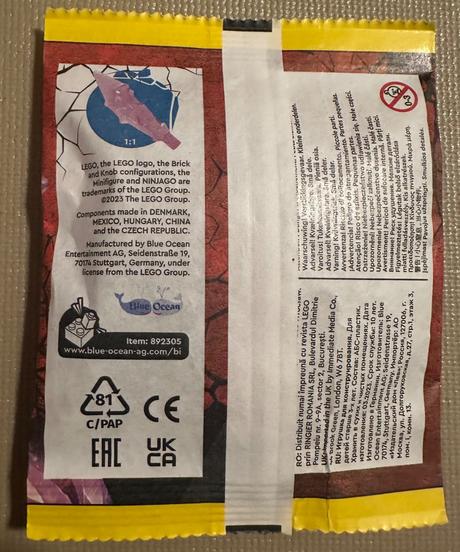 Lego figurka z časopisu ninjago aspheera, 