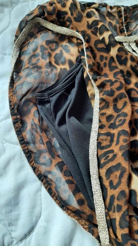 Tygrované šaty vel. s/m, s