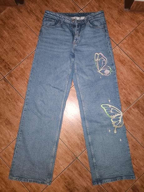 Džíny, h&m,158