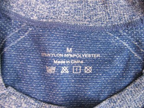 Sportovní pružné modré tričko, m