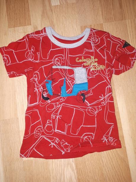 Červené tričko s autem 86, kids,86