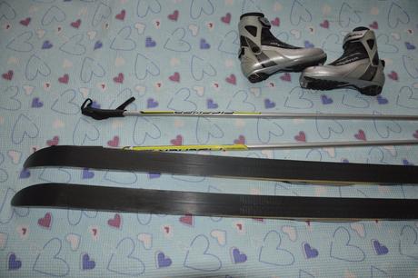 Běžky se šupinami 140 cm hůlky boty nnn alpina 36, sporten