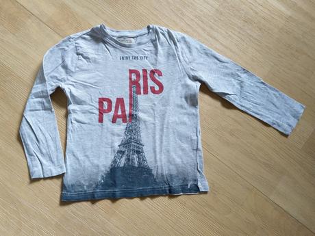 Tričko s dl. šedé paris, zara,116