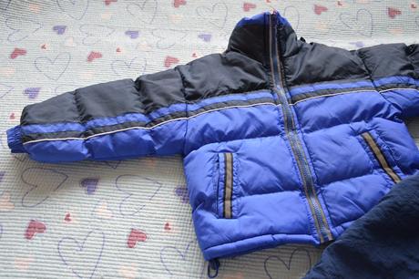 Zimní bunda oteplováky komplet, 104
