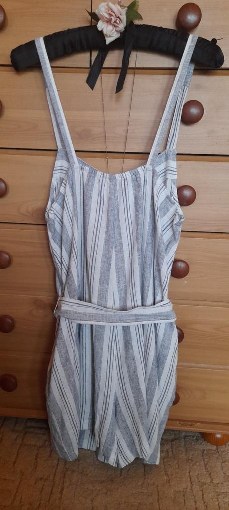 F&f lněný overal s kapsami a páskem, f&f,40