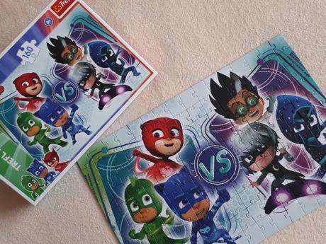 Puzzle trefl pj maskes, pyžamasky, 160 dílků,