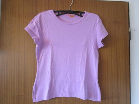 Pěkné sv. fialové bavl. tričko, vel. m, fishbone, fishbone,m