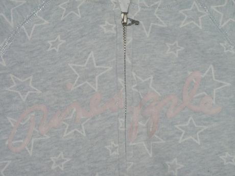 Šedá mikina, bundička s hvězdičkami, 110