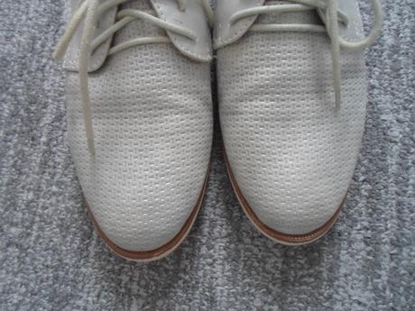 Šedé stříbrné boty polobotky oxford, 40