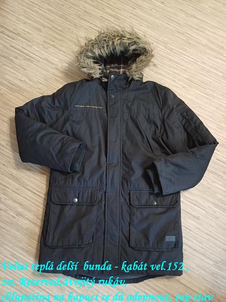 Delší bunda-kabát reserved vel.152, reserved,152