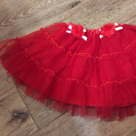 Slavnostní tylová sukýnka s mašličkami, 92