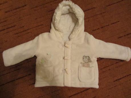Bílý zimní kabátek., f&f,80