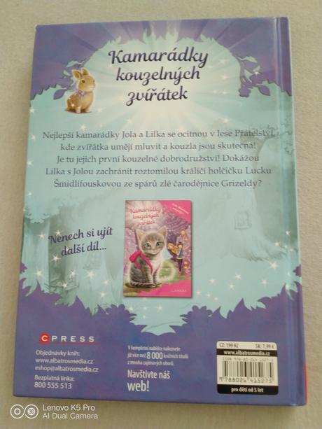 Dětská knížka - kamarádky kouzelných zvířátek, 