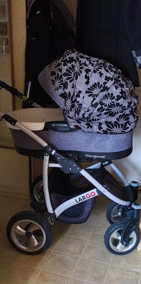 Kombinovaný kočárek margaret-largo. top stav, babylux,babylux margaret