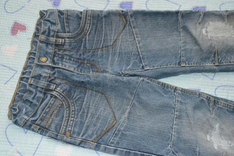 116 122 džíny s regulační gumou v pase, 116