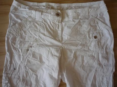 Bílé plátěné kalhoty - pláťáky tom tailor, tom tailor,xl