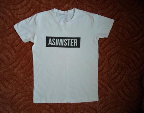 Bílé tričko triko asimister, s