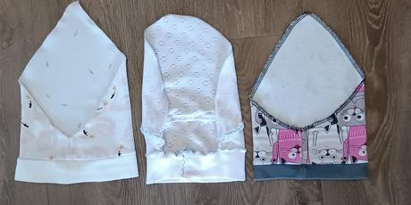 3x dívčí bavlněné šátečky pro nejmenší, 56