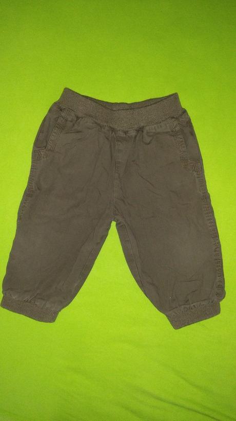 Kalhoty plátěné podšité, baby club,68