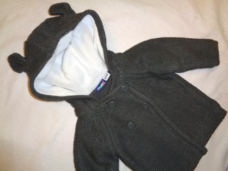 Teploučký šedý podšitý svetr 62/68, lupilu,62