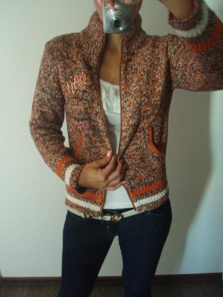 Oranžový svetr broadway, broadway,s