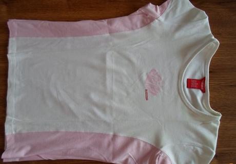 Růžové - bílé tričko, triko kenvelo, kenvelo,m