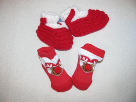 Ponožky a papučky-vánoční motiv, 17