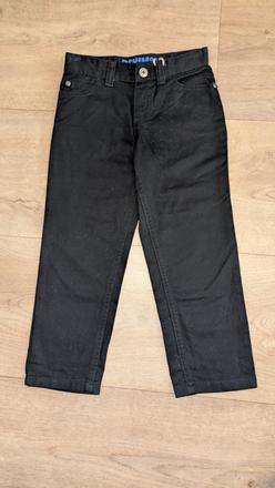 E89 černé kalhoty denim vel. 3 - 4 roky, 104, denim,104
