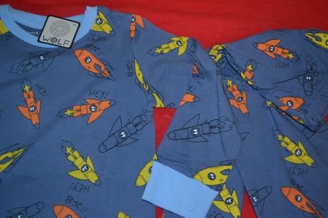 Kvalitní pyžama wolf bavlněná 104, wolf,104