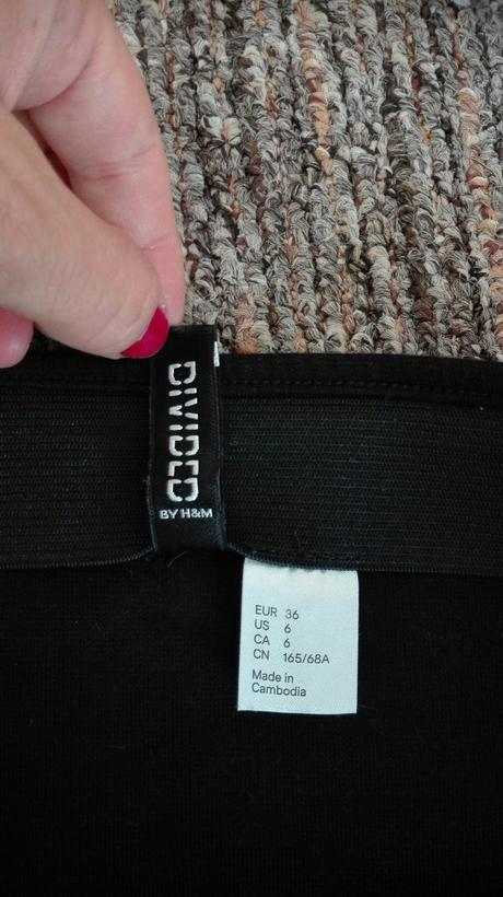 Černá sukně, h&m,s