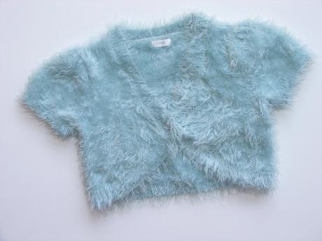 M476 lesklé chlupaté dívčí bolerko vel. 6-7 let, george,122