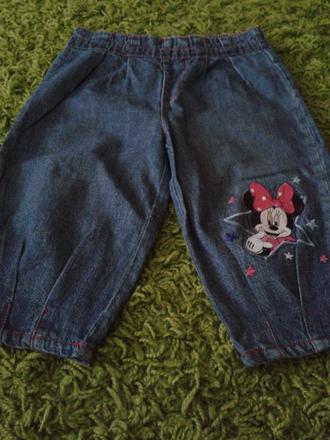 Riflové kalhoty minniemouse, disney,80